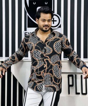 Alternative view of China Bamboo Print Shirt (CBPS-272)