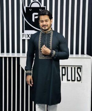 Alternative view of Embroidery Mabruk luxury Panjabi (EML-102)