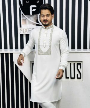 Alternative view of Embroidery Mabruk luxury Panjabi (EML-101)