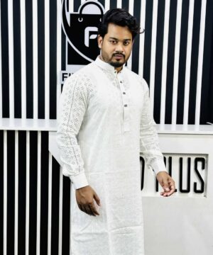 Alternative view of Chicken Cut Work Panjabi (CP-101)