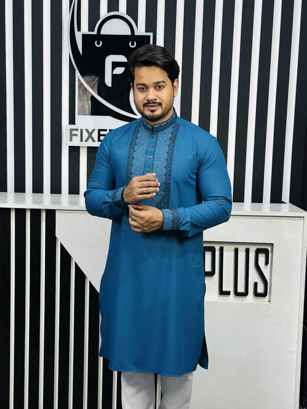 Embroidery Mabruk luxury Panjabi (EML-103) - Image 3