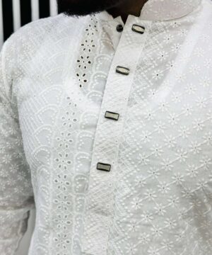 Alternative view of Chicken Cut Work Panjabi (CP-102)