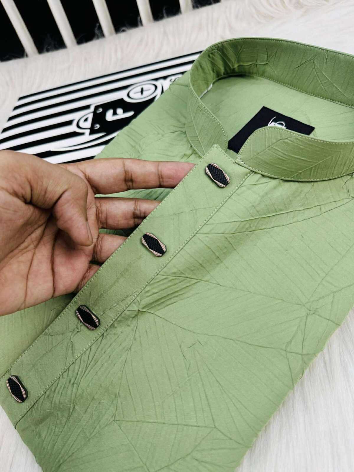 New Double Pasting Crocked Panjabi (DPCP-114) - Image 2