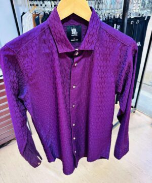 Popcorn Textured Ambush Shirt Rich Purple (PTAS-1)