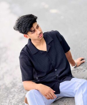 Alternative view of Drop Shoulder Shirt Black (DSS-2)