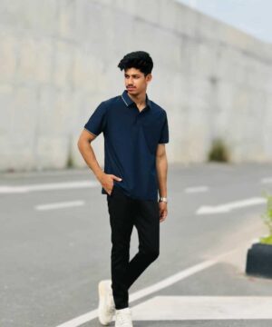 Imported China Polo Shirt (Nevy Blue) (ICPT-10)