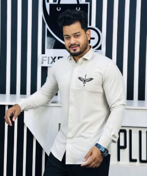 Flirt Party Shirt (Soft Beige) (FPS-3)