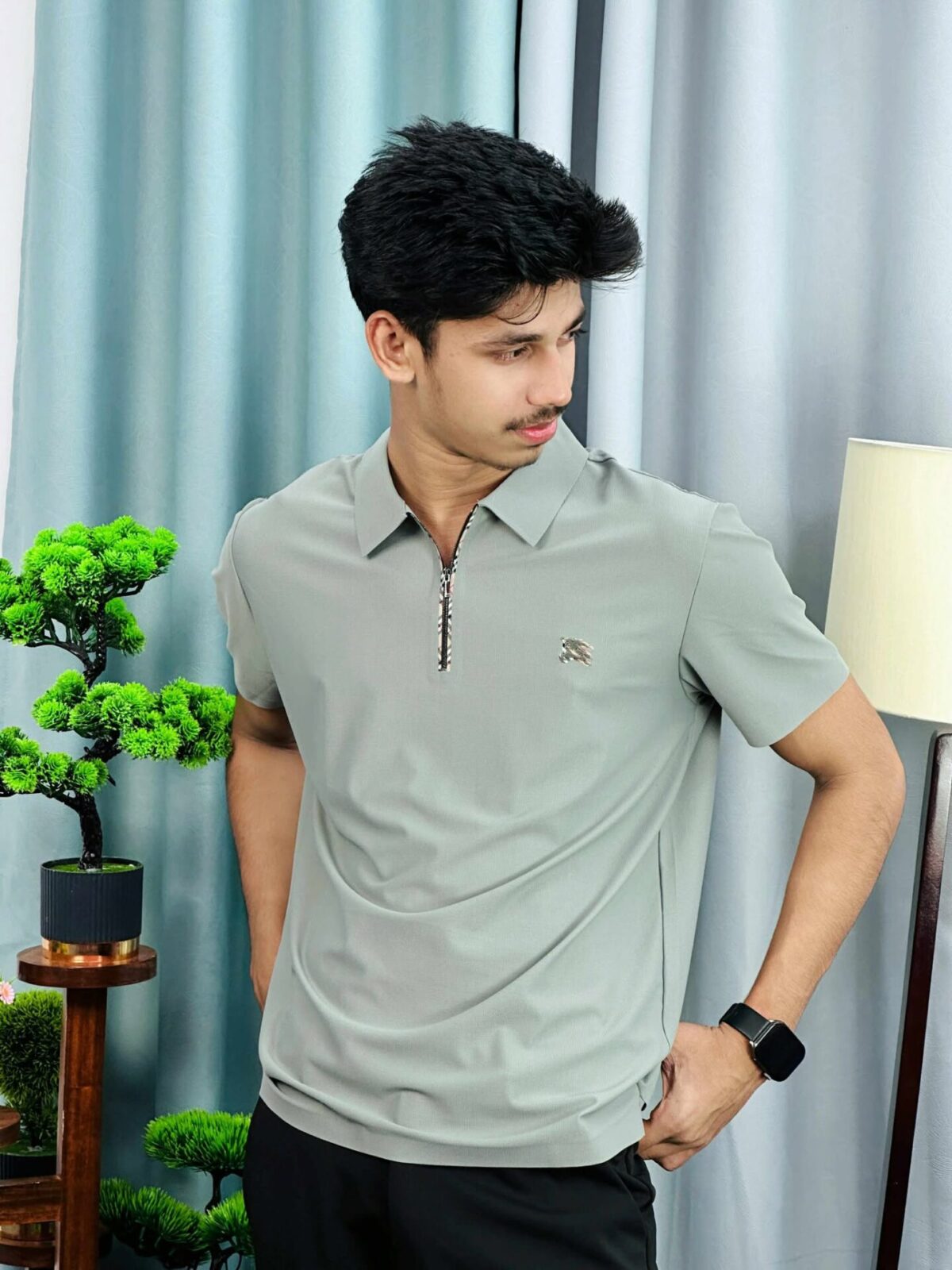 1:1 Burberry Polo Shirt (BPT-1) - Image 2