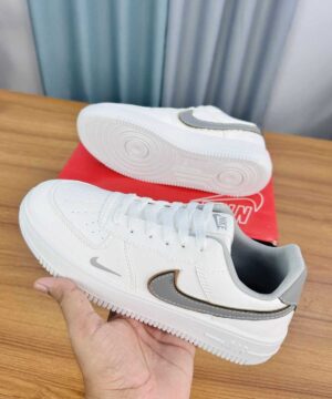 Alternative view of Nike Airforce 1 – White & Grey (NAS-4)