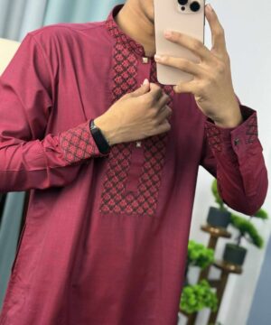 Alternative view of Embroidery Panjabi (E-103)