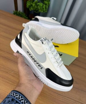Alternative view of GRACEFUL White & Black Sneakers (GS-3)