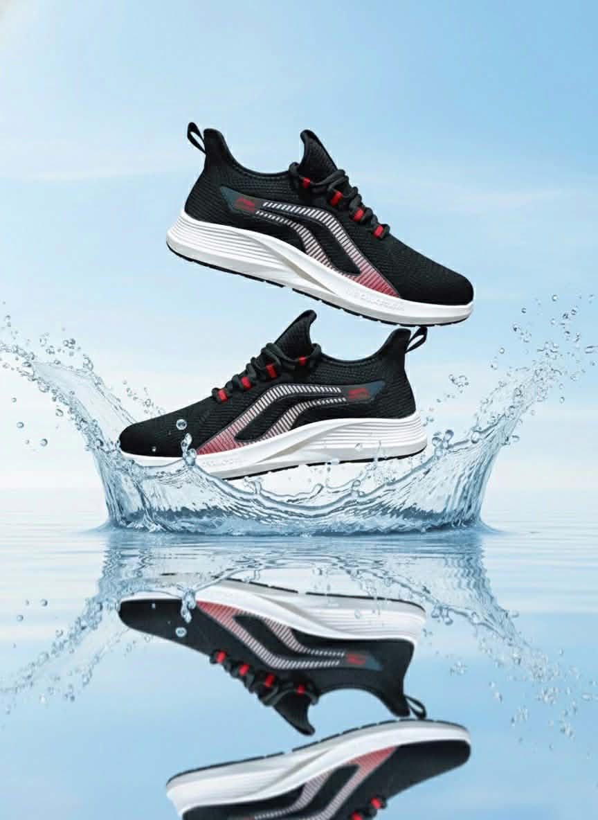 AeroFlex HydraRun – Black/Crimson (SS-8) - Image 4