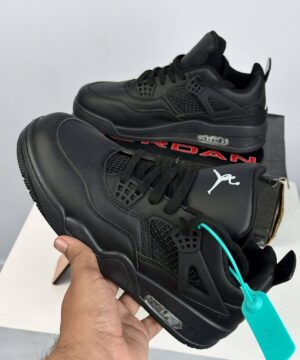 Alternative view of Jordan Retro 4 – Triple Black  (JRS-6)