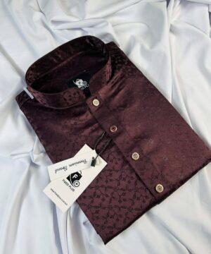 Regal Maroon Katan Panjabi (RKP-3)