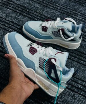 Jordan Retro 4 – Ice Blue & Burgundy (JRS-7)