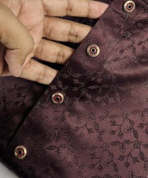 Alternative view of Regal Maroon Katan Panjabi (RKP-3)