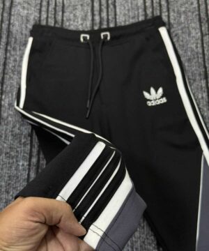 Alternative view of Black Asymmetric Stripe Baggy (SSB-11)