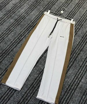 White–Brown Side Panel Baggy (SSB-12)