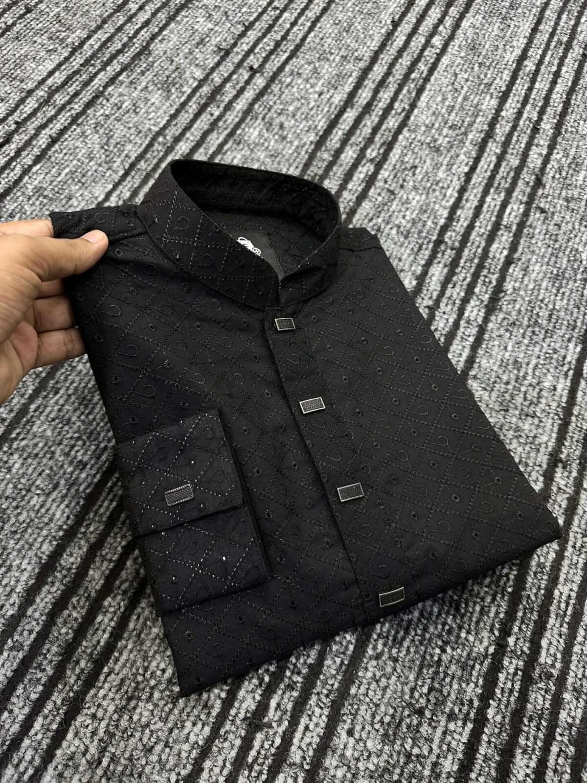 Midnight Black Signature Chiken Panjabi (CP-104)