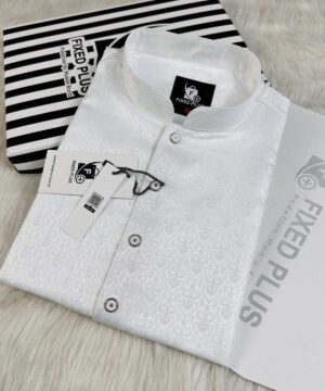 Royal White Katan Panjabi (RKP-1)