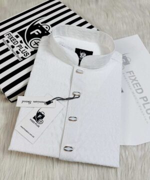 Royal Weave Panjabi – Ivory White  (RWP-1)