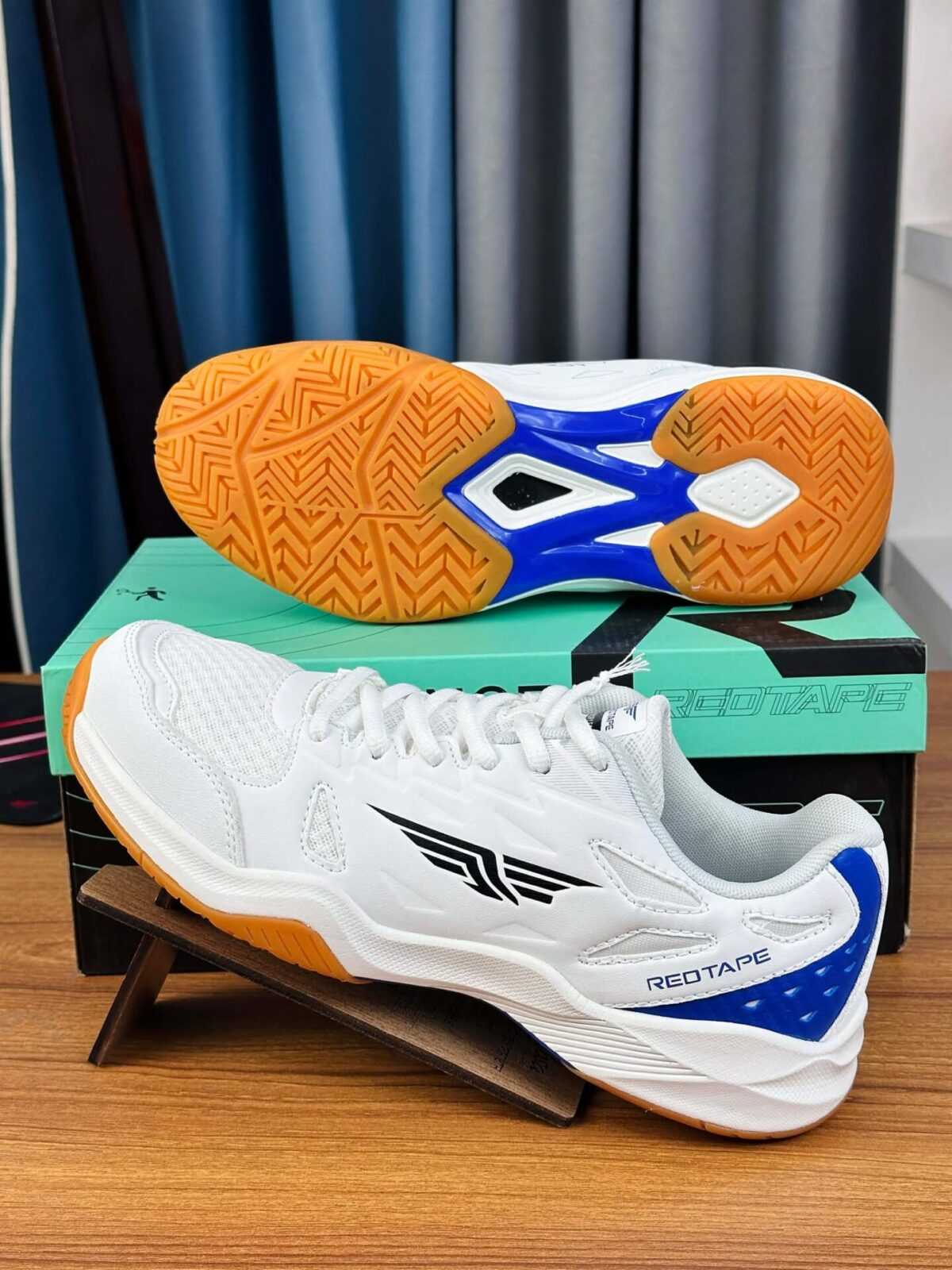 REDTAPE Court Pro Sneaker – White Blue Gum Badminton Edition (RTD-2) - Image 3