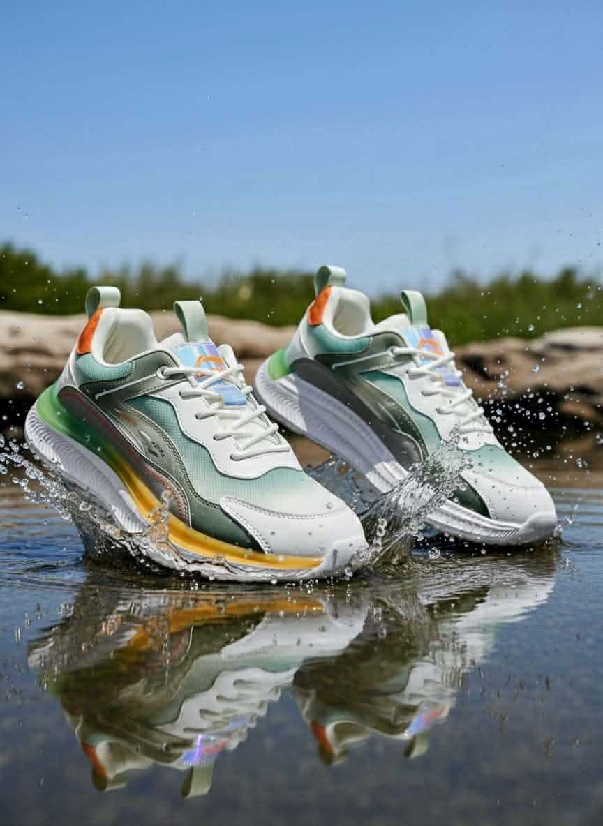 AeroFlex Horizon Sneakers – Green Ivory Edition (SS-16)