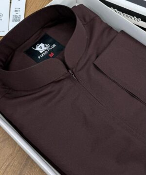 Alternative view of Classic Indonesian Thobe – Coffee Brown (NIT-4)