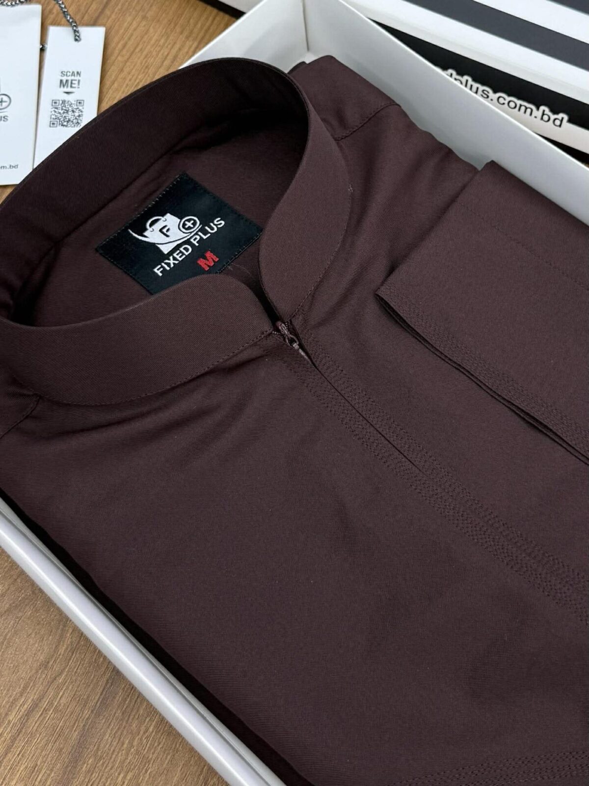 Classic Indonesian Thobe – Coffee Brown (NIT-4) - Image 2