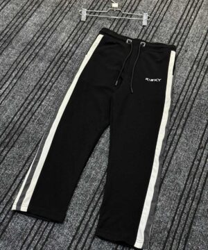 Black Side-Stripe Baggy Pants (SSB-2)