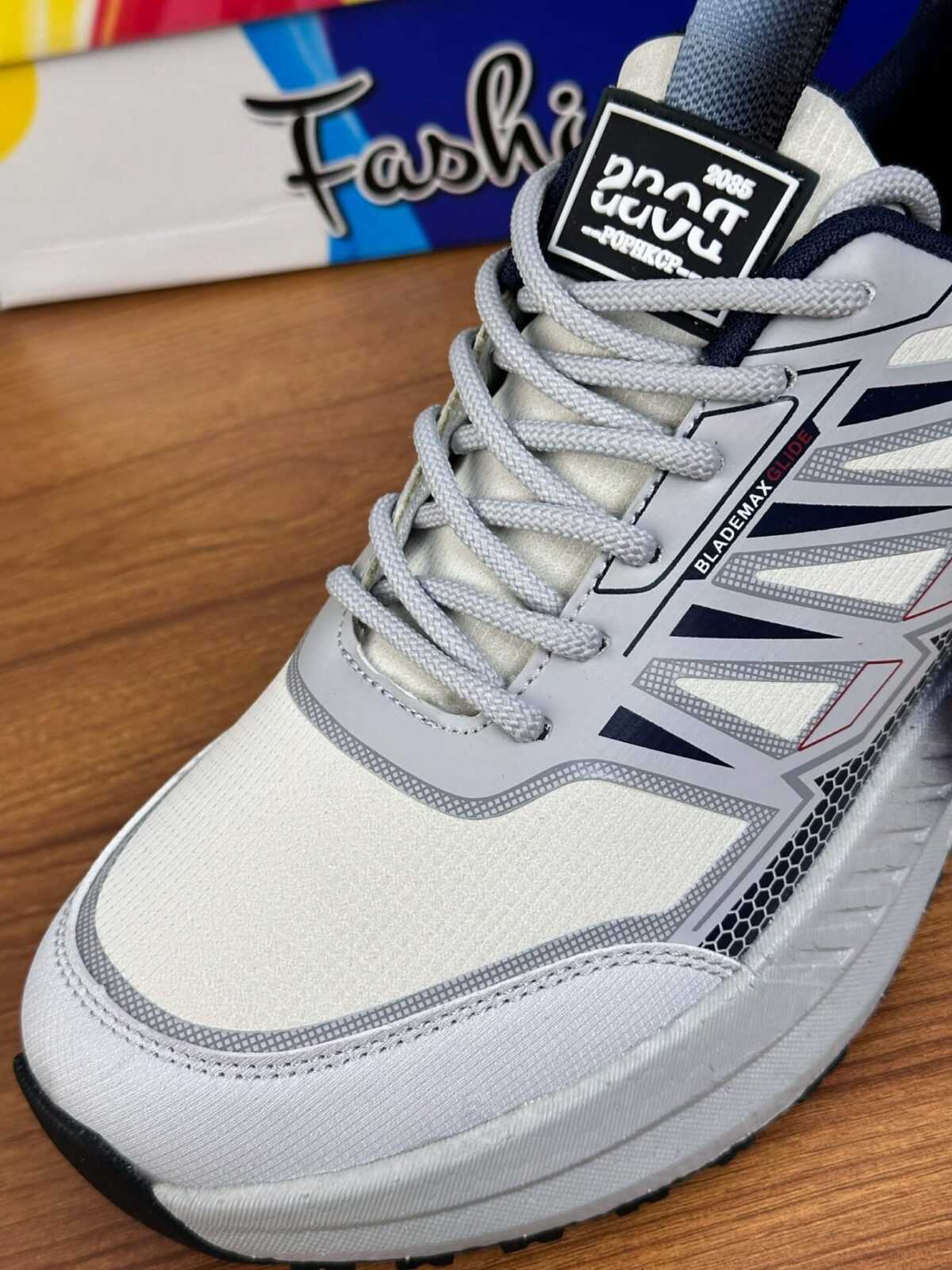 AeroFlex Runner Pro – Arctic White & Navy (SS-28) - Image 2