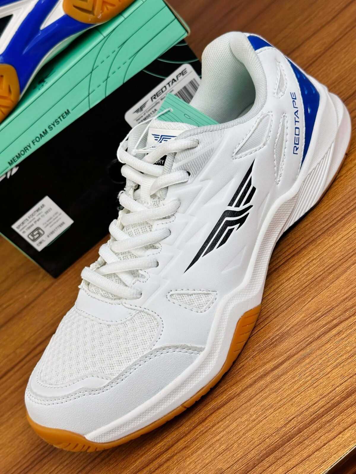 REDTAPE Court Pro Sneaker – White Blue Gum Badminton Edition (RTD-2) - Image 2