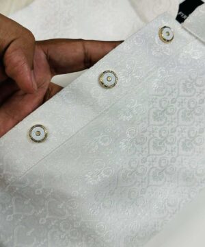 Alternative view of Royal White Katan Panjabi (RKP-1)