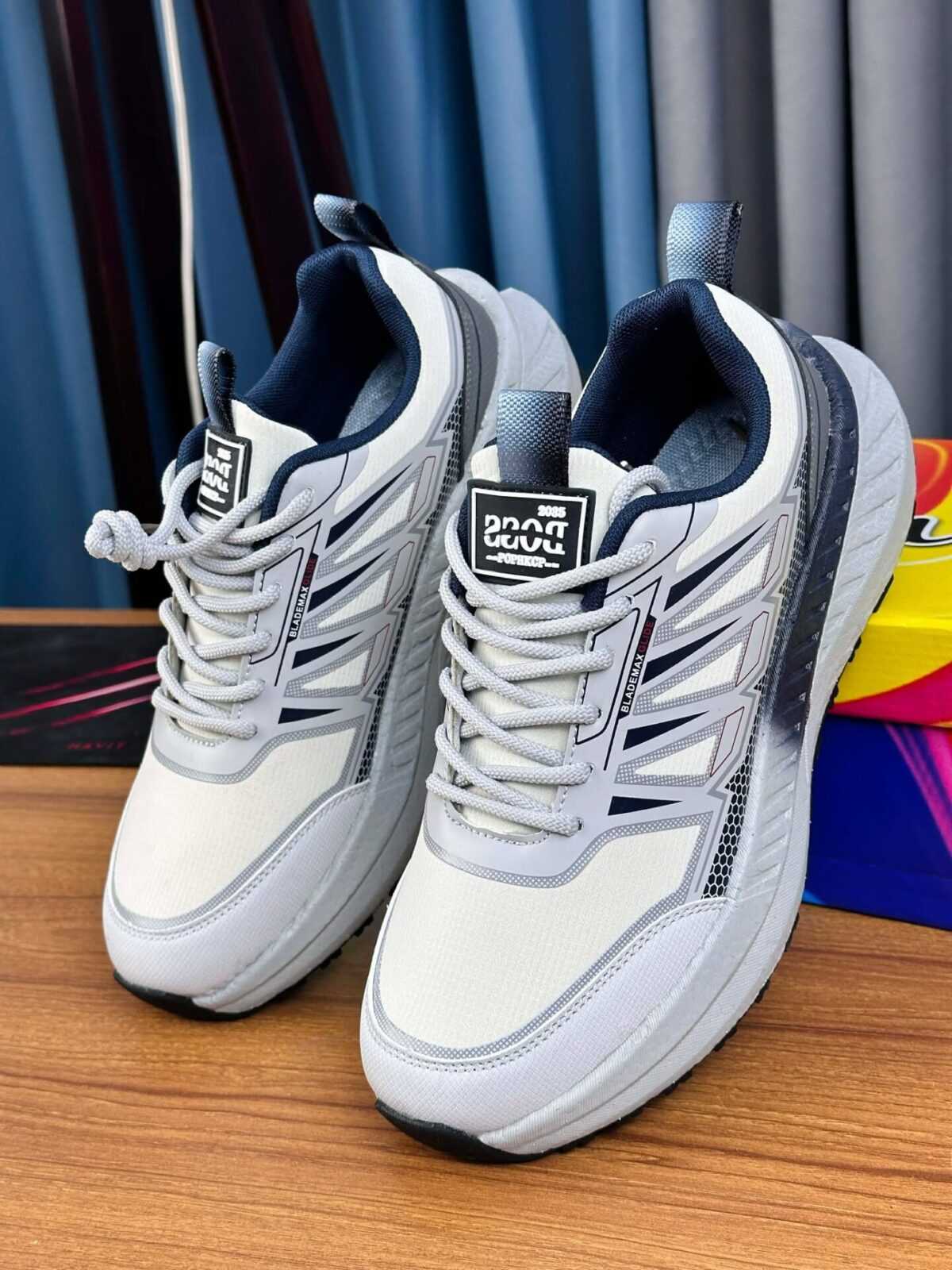 AeroFlex Runner Pro – Arctic White & Navy (SS-28) - Image 4