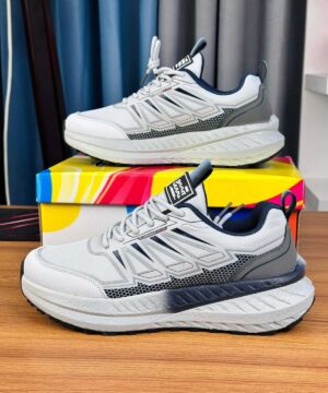 AeroFlex Runner Pro – Pearl Grey & Charcoal (SS-31)