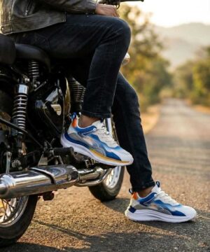 Alternative view of SkyRun Motion Sneakers – Blue White Edition (SS-18)