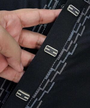 Alternative view of Premium Classic Panjabi – Black (PSP-4)