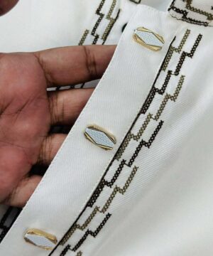 Alternative view of Premium Classic Panjabi – Off White (PSP-2)