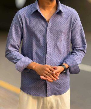 Alternative view of Urban Weave Classic Shirt – Lavender (UWS-2)