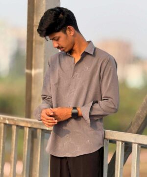 Alternative view of Urban Weave Classic Shirt – Warm Grey (UWS-8)