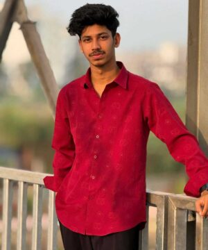 Urban Weave Classic Shirt – Crimson Red (UWS-7)