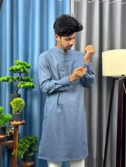 Alternative view of Shehnai Embroidered Panjabi (SEP-3)