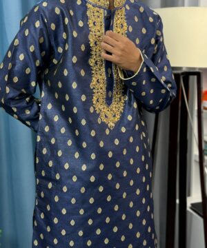 Alternative view of Indian Katan With Jardowsi work Panjabi (IKP-2)