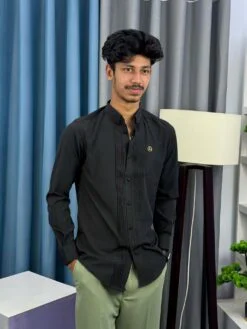 Tuxedo Shirt - Black(TS-7)