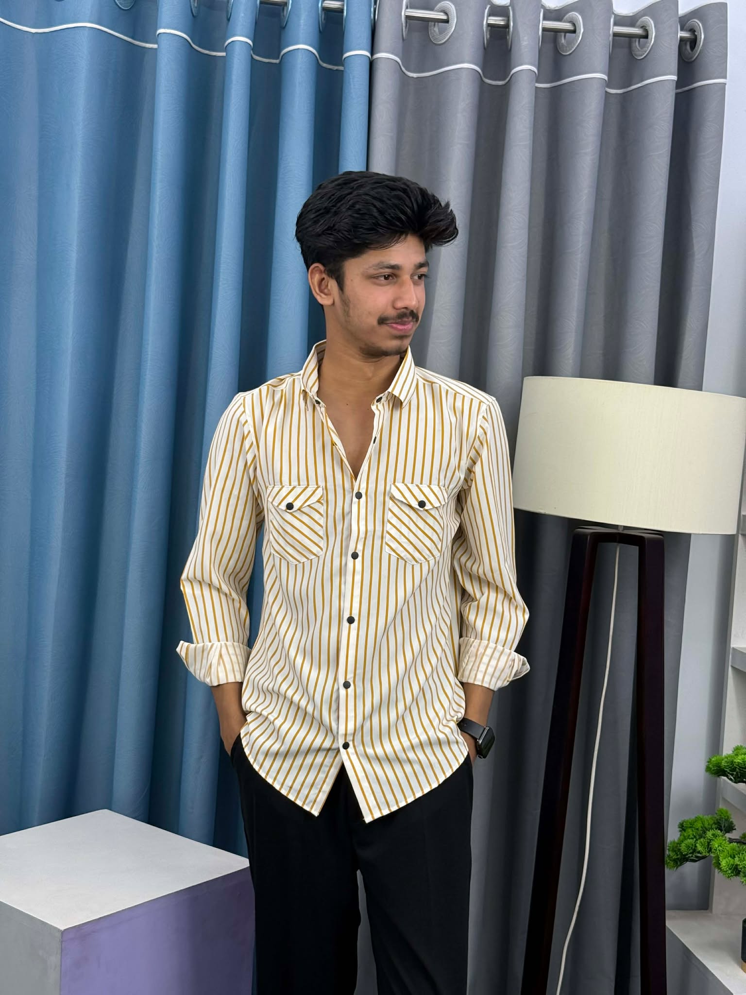 Lyckra Full Sleeve Print Shirt 300