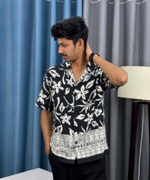 V-Cut Drop Shoulder Shirt 00161