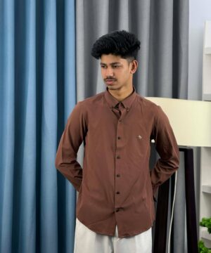 Alternative view of Formal Shirt Round Button (Mustard) - F4