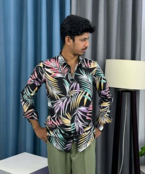 Lyckra Full Sleeve Print Shirt 253