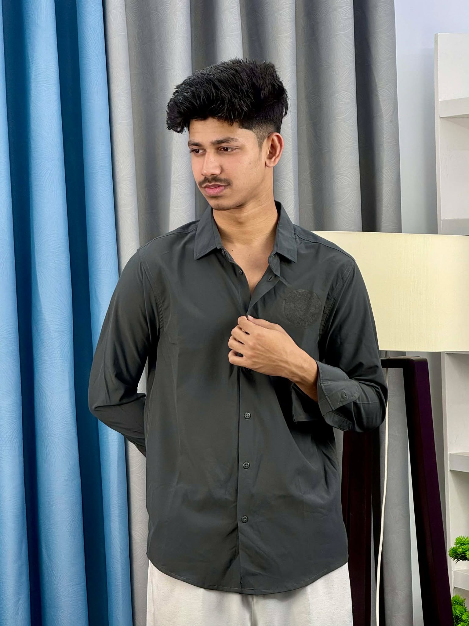 Balman Shirt Charcoal Grey (BS-2) - Image 2