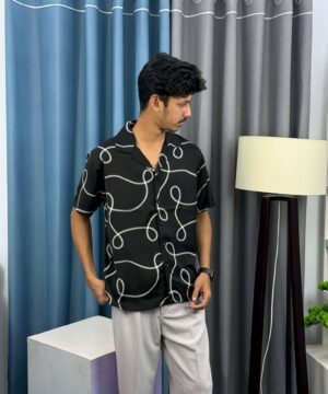 V-Cut Drop Shoulder Shirt 00152